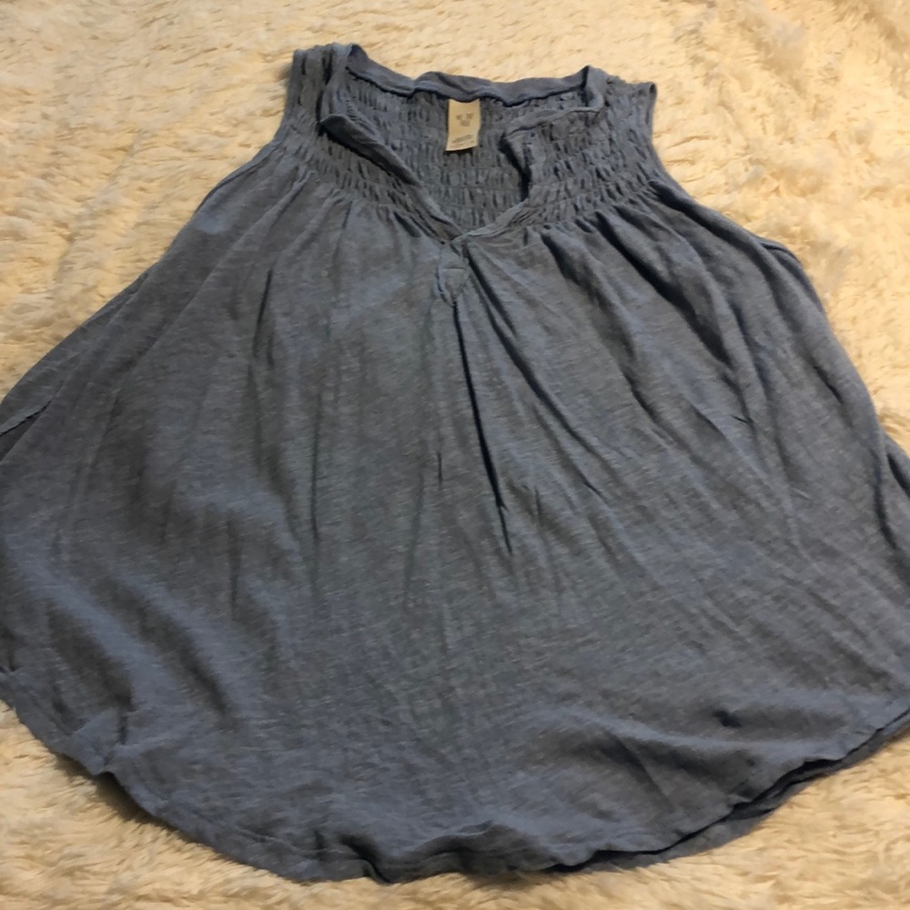 Free People - WE THE FREE blue flowy tank S